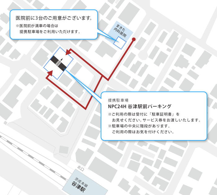 当院提携駐車場